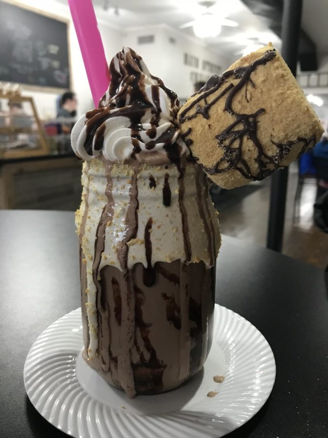 The Main Street Creamery is located at 110 W. Main Street in Washington. They offer a variety of ice cream options including the Smores milkshake. The shop opened on March 11. 