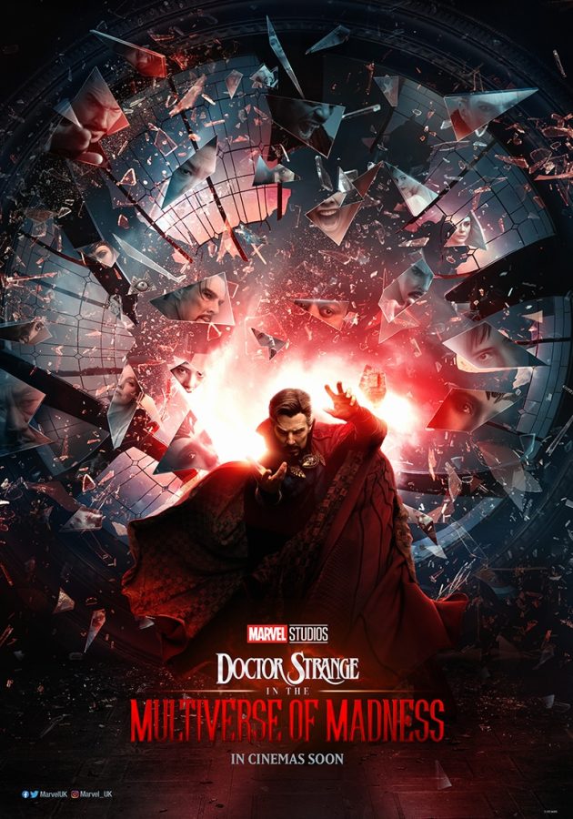 The official poster for Dr. Strange in the Multiverse of Madness