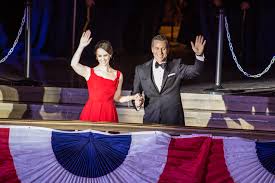 Eric Greitens waves with his wife, Sheena, after his inauguration as Missouri's 56th governor. After one year in office he faces felony charges for invasion of privacy. 