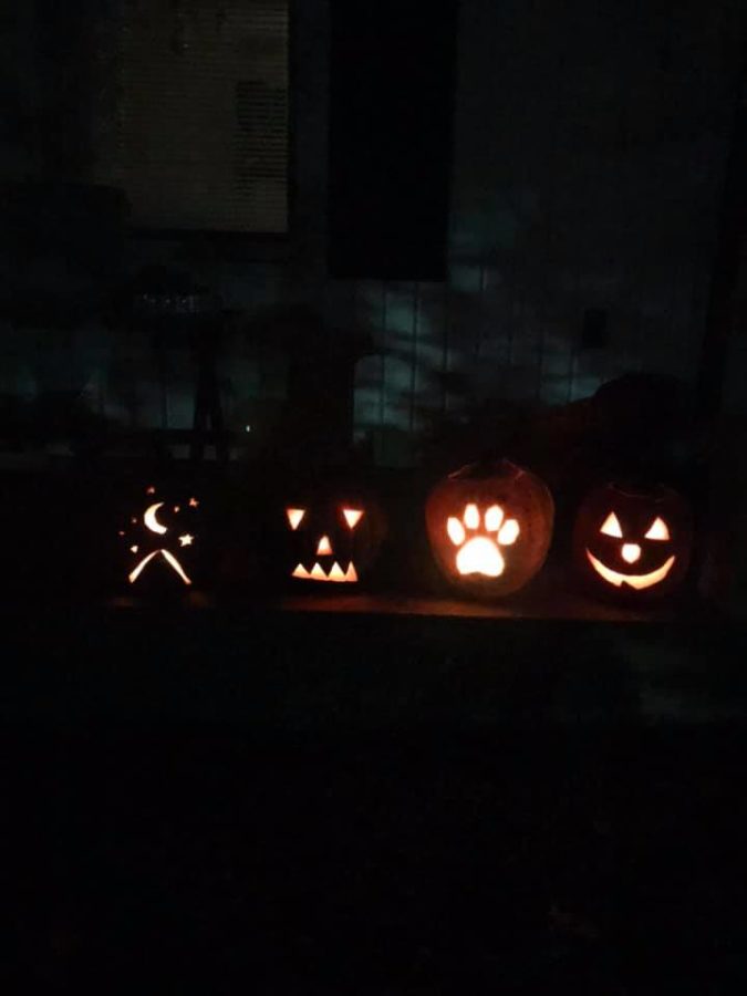 Carving pumpkins is a new time Halloween tradition. 