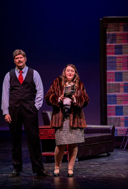 Choir teacher Jessie Patterson performs in "9 to 5: the Musical" at East Central College. “I love doing acting and musicals and that kind of thing because it makes me a better teacher," Patterson said. "I get to learn from other directors and work with different people and learn how they do shows, what makes a show great to them, because everyone has a different idea." "9 to 5" ran from Feb. 20-23.