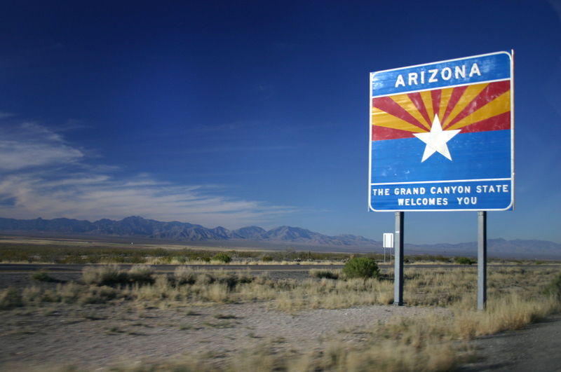 Arizona scenery is pictured by the sign seen entering the state. Arizona is a potential spot for the MLB to make an isolated return according to rumors. This location would allow for baseball fans to see their favorite teams resume the season earlier than expected. 