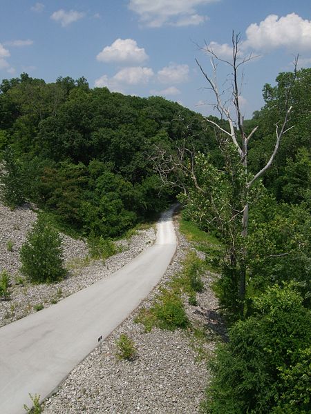 Part of the Katy Trail in Missouri 