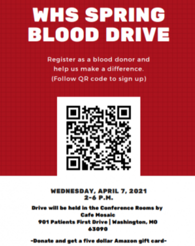 Leadership members host spring blood drive