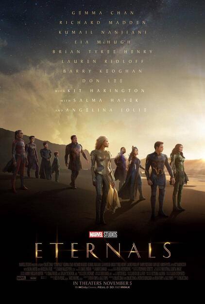 The poster for Marvel's 'Eternals'