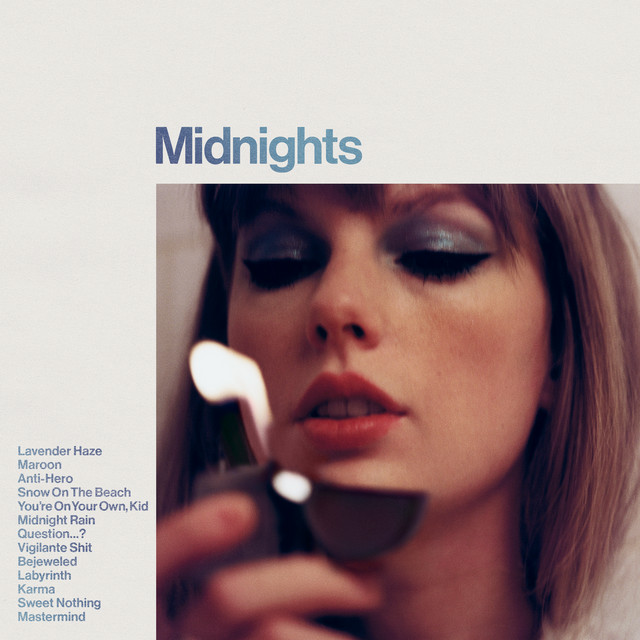 Taylor Swift's cover for her newest album, Midnights, released on Oct. 21, 2022. 