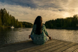 Meditation performed in nature